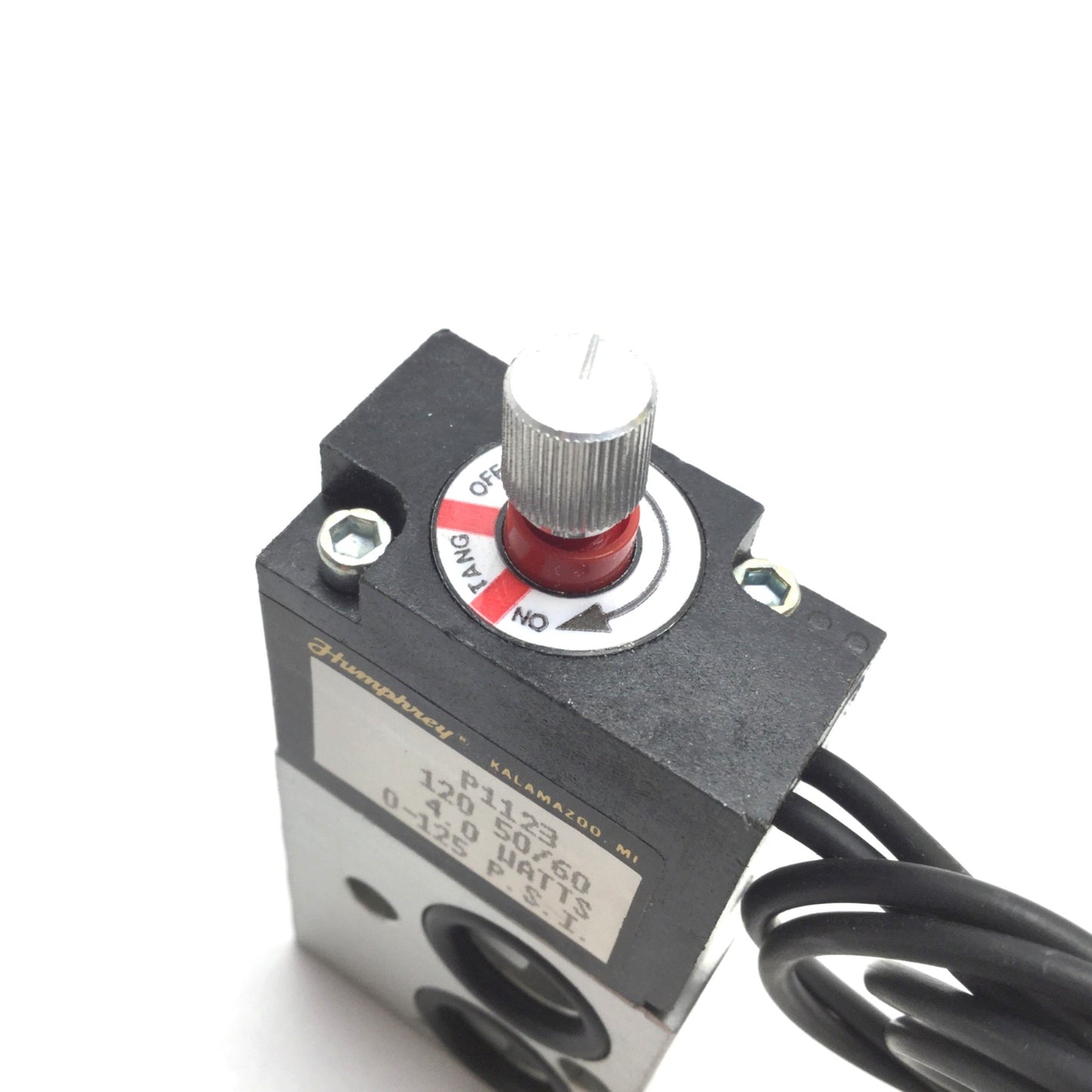 New – Open box Humphrey P1123 Solenoid Valve, 2-Position 4-Port, 120VAC, 1/8" NPT, 0-125psi