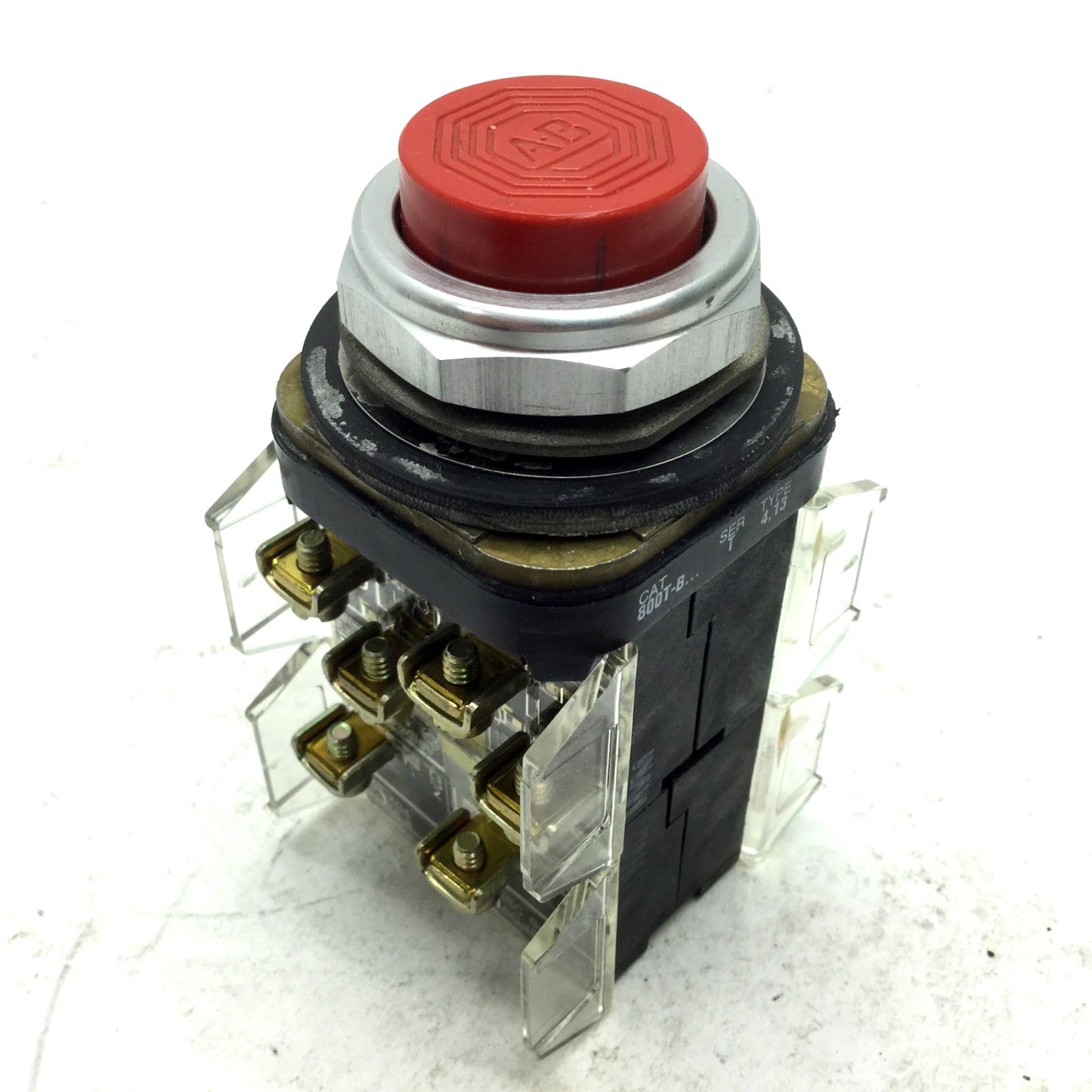 Used Allen Bradley 800T-B Push Button 2x 800T-XA NC & NO 2X 800T-XD4 NC Contact Block