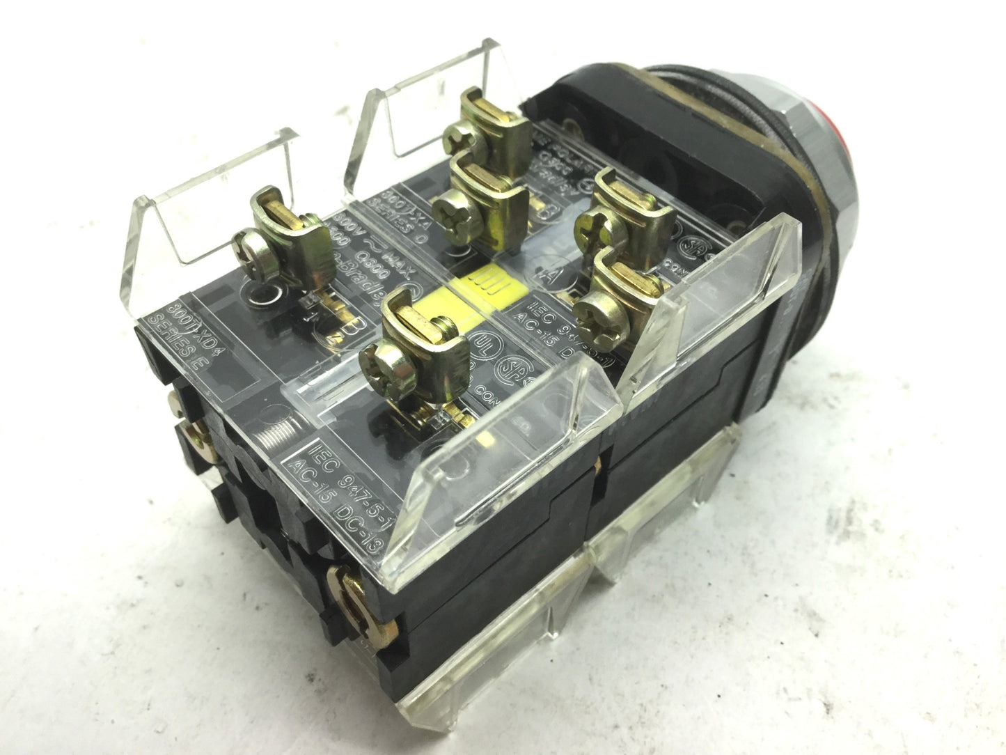 Used Allen Bradley 800T-B Push Button 2x 800T-XA NC & NO 2X 800T-XD4 NC Contact Block