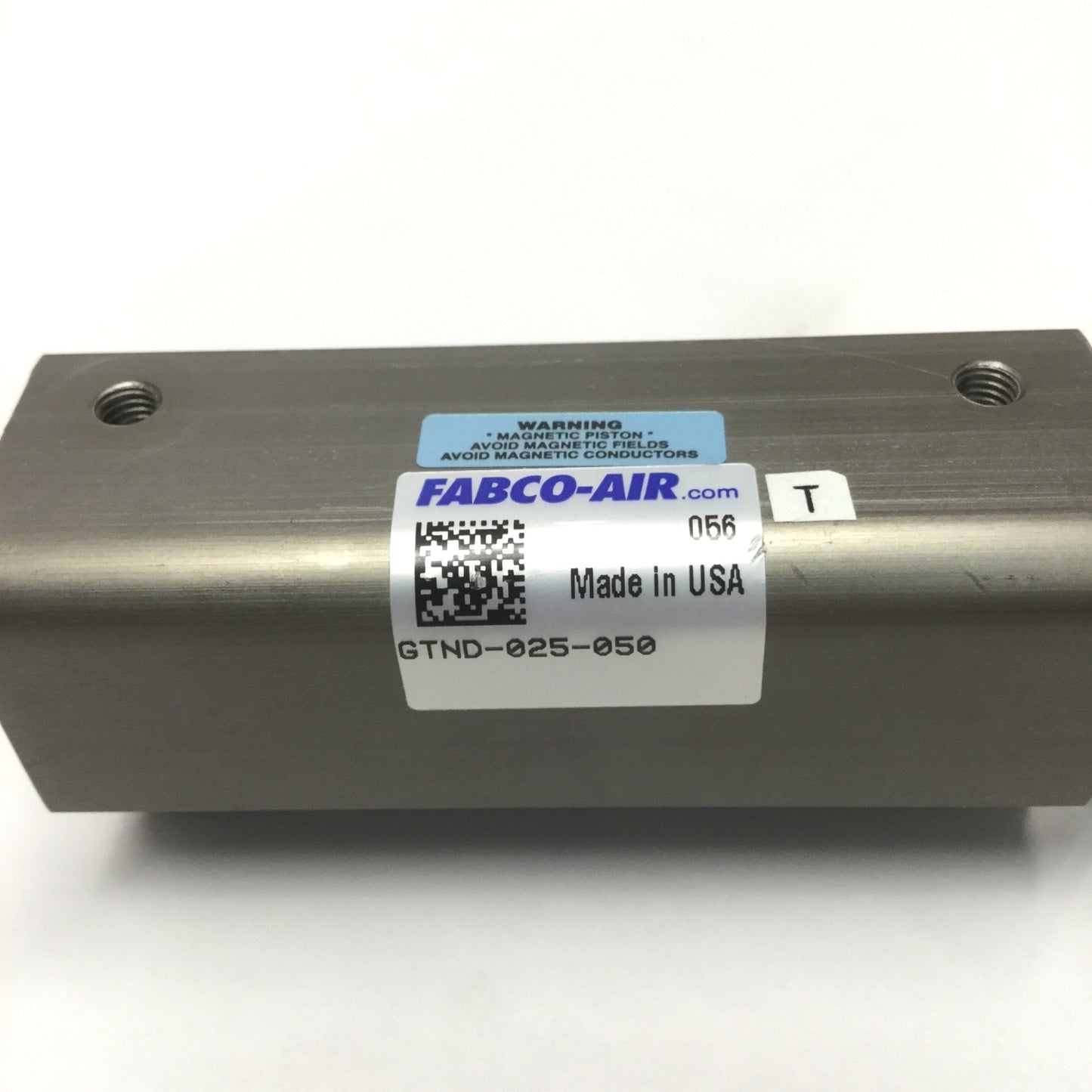 Used Fabco Air GTND-025-050 Guided Compact Pneumatic Cylinder, 25mm Bore, 50mm Stroke