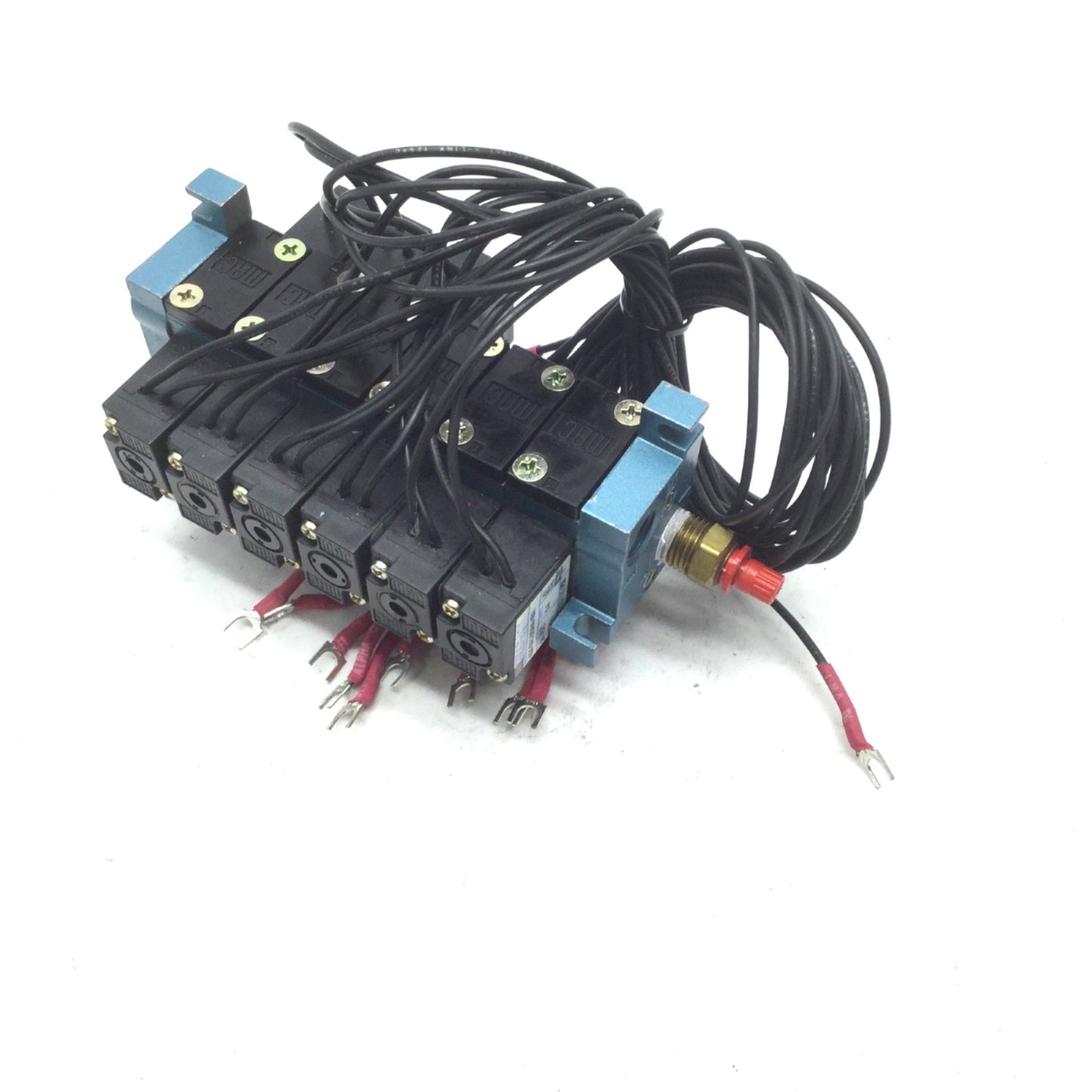 Used Mac 3x 45A-SA1-DDAA-2MA & 3x 45A-TA1-DDAA-1BA Solenoid Valves 24VDC 1/8" NPT