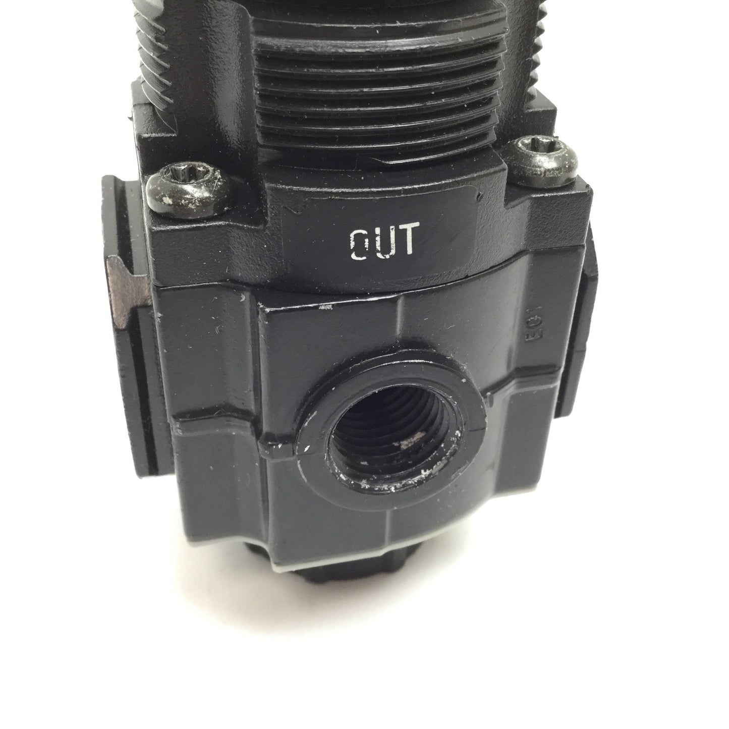 Used Norgren R72M-2AK-RMN Regulator, Inlet: 300psi Max, Set Range: 6-150psi, 1/4" NPT