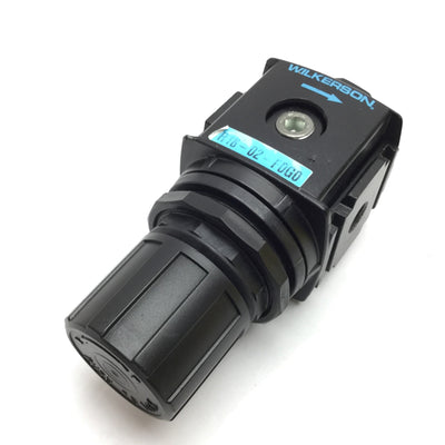 Used Wilkerson R18-02-F0G0 Regulator, Inlet: 300psi Max, Outlet: 0-125psi, 1/4" NPT