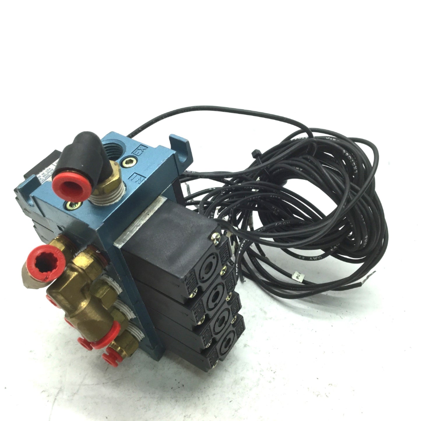 Used Mac 4x 45A-TA2-DDAA-1BA Solenoid Valves 24VDC 1/8" NPT W/ Flow Control