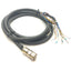 Used Hummel Cable, M16 15-Pole Female Connector to Flying Leads, 8 Feet Long, Black