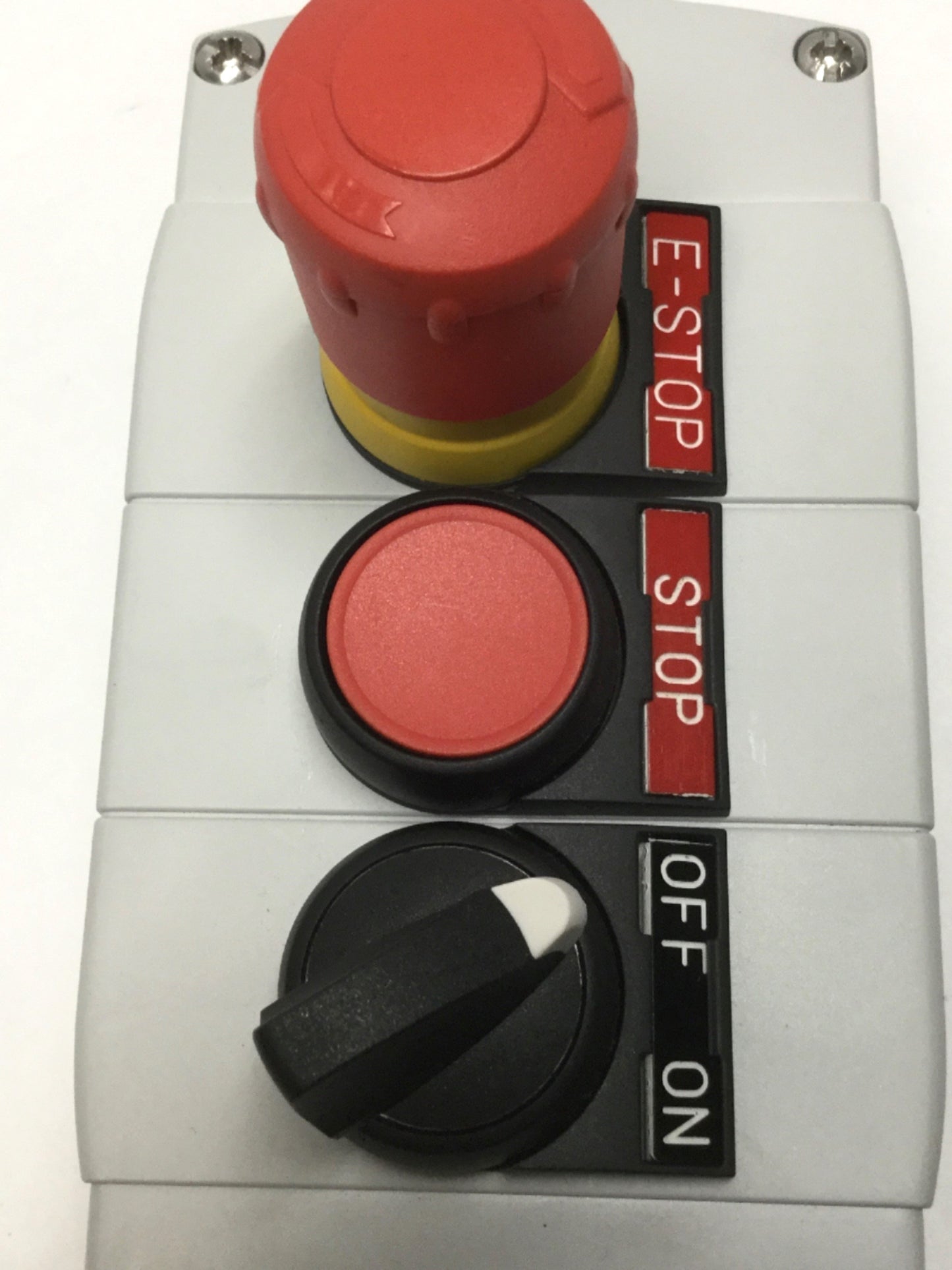 Used Allen Bradley 800F-3PP 3-Pushbutton Enclosure 22mm w/ Emergency E-Stop & Switch