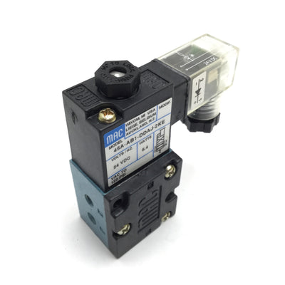 New – Open box Mac 45A-AB1-DDAJ-2KE Solenoid Valve, 2-Position 4-Port, 24VDC, 10-32, Vac 120psi