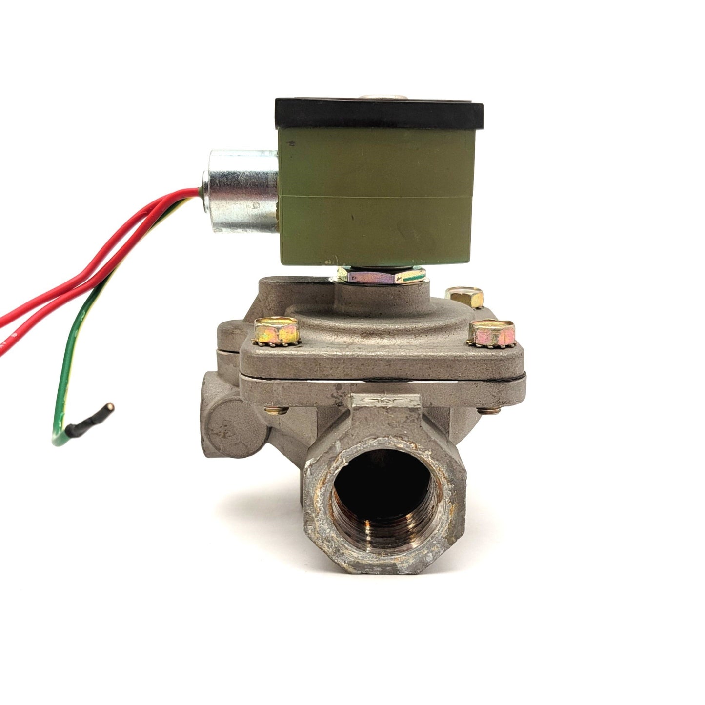 Used Asco 8210G89 Red Hat Solenoid Valve, Ports: 1" NPT, Voltage: 120VAC,16.1 Watts