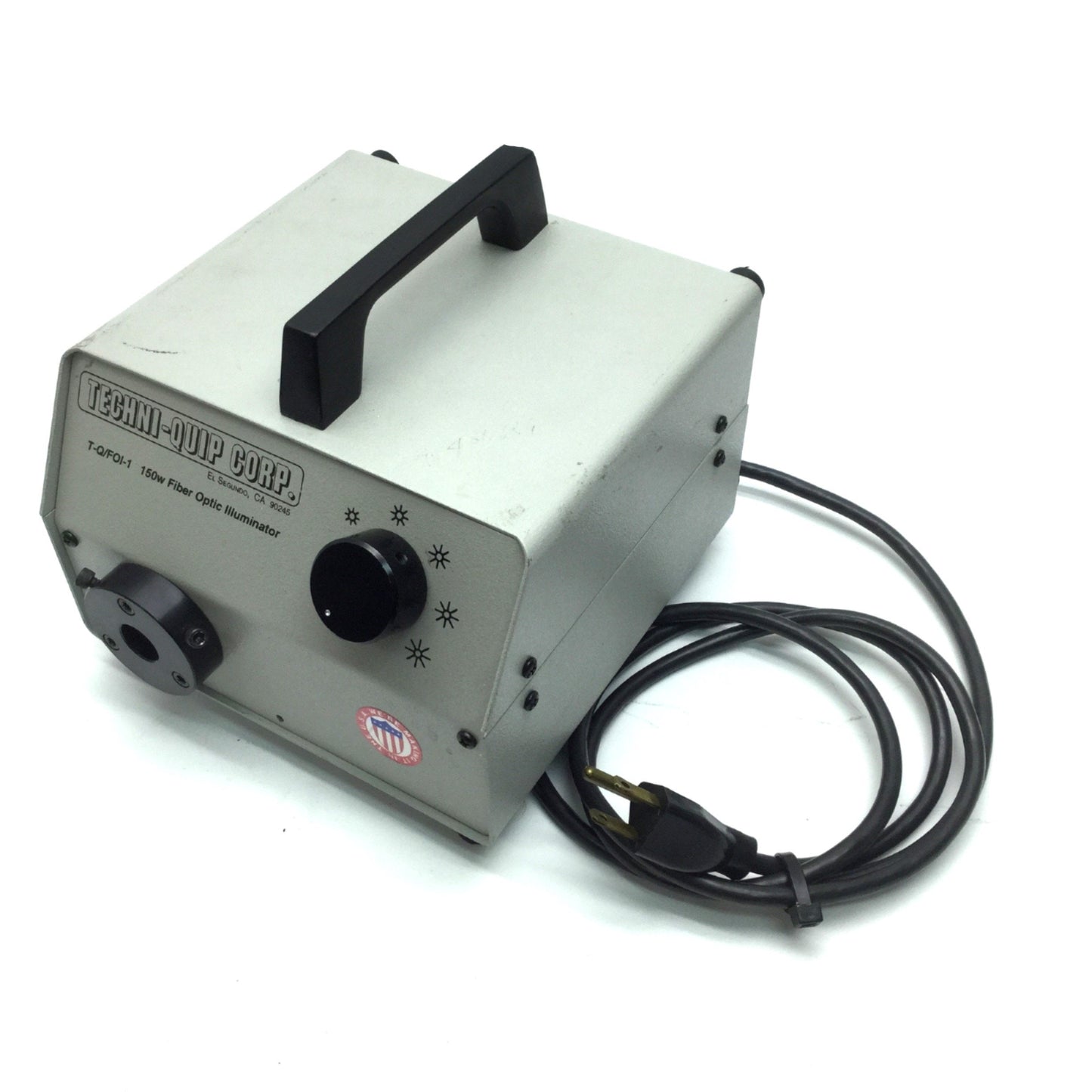 Used Techniquip FOI-1 Fiber Optic Light Source Illuminator 120VAC EKE Lamp 150W