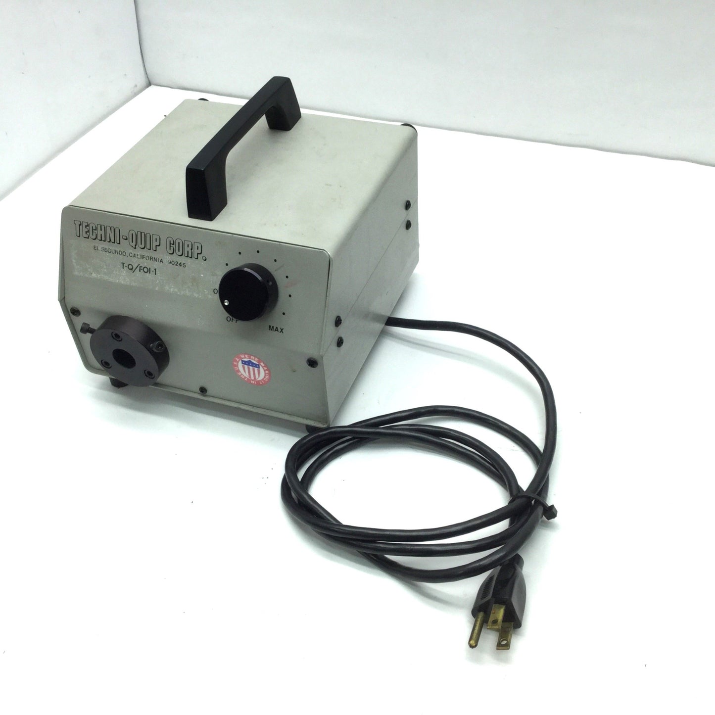 Used Techniquip Fiber Optic Light Source Illuminator 120VAC EKE Lamp 150W FOI-1