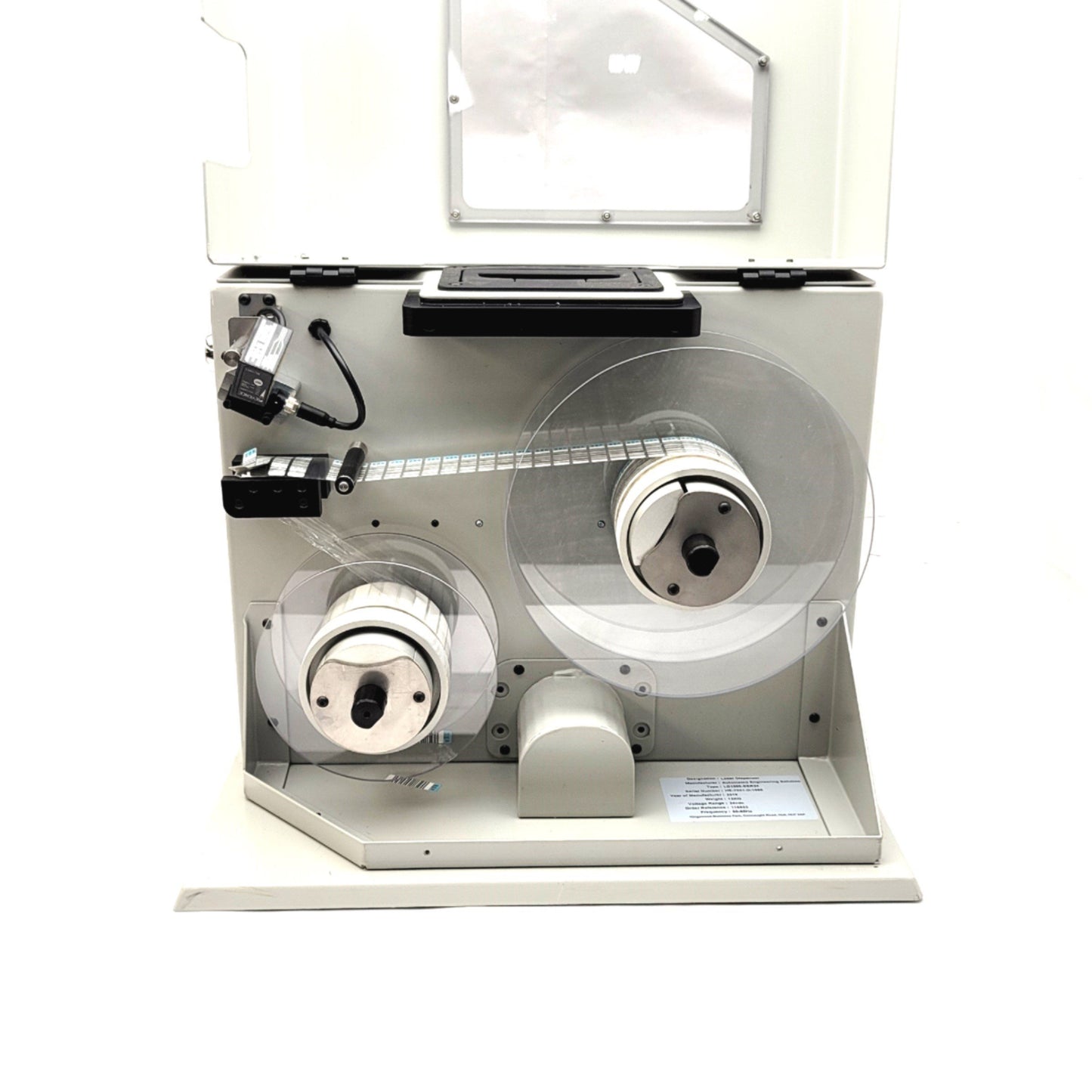 Used Computype LD1000-SER24 Automatic Barcode Label Dispenser 24VDC