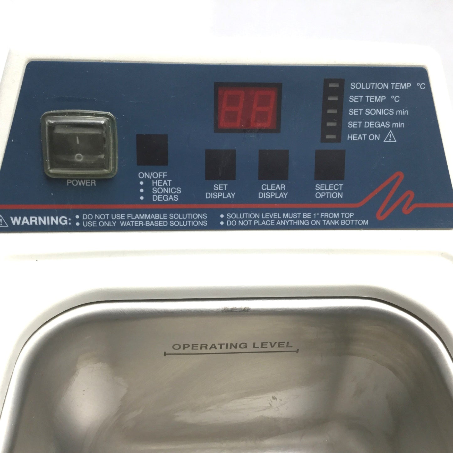 Used Branson 1510R-DTH Bransonic Ultrasonic Cleaner, Voltage: 117VAC, 6" x 5.5" x 4"