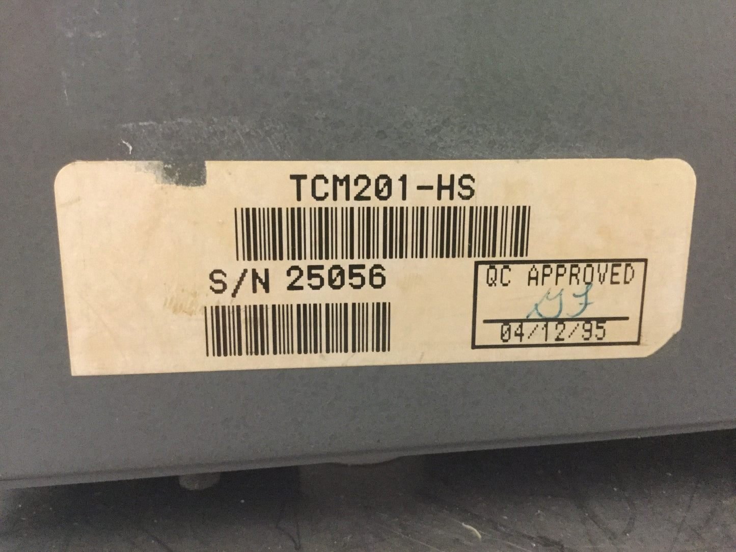 Used Chatillon TCM201-HS Motorized Force Tester 100lbf Capacity, 115VAC w/10lbf Gauge