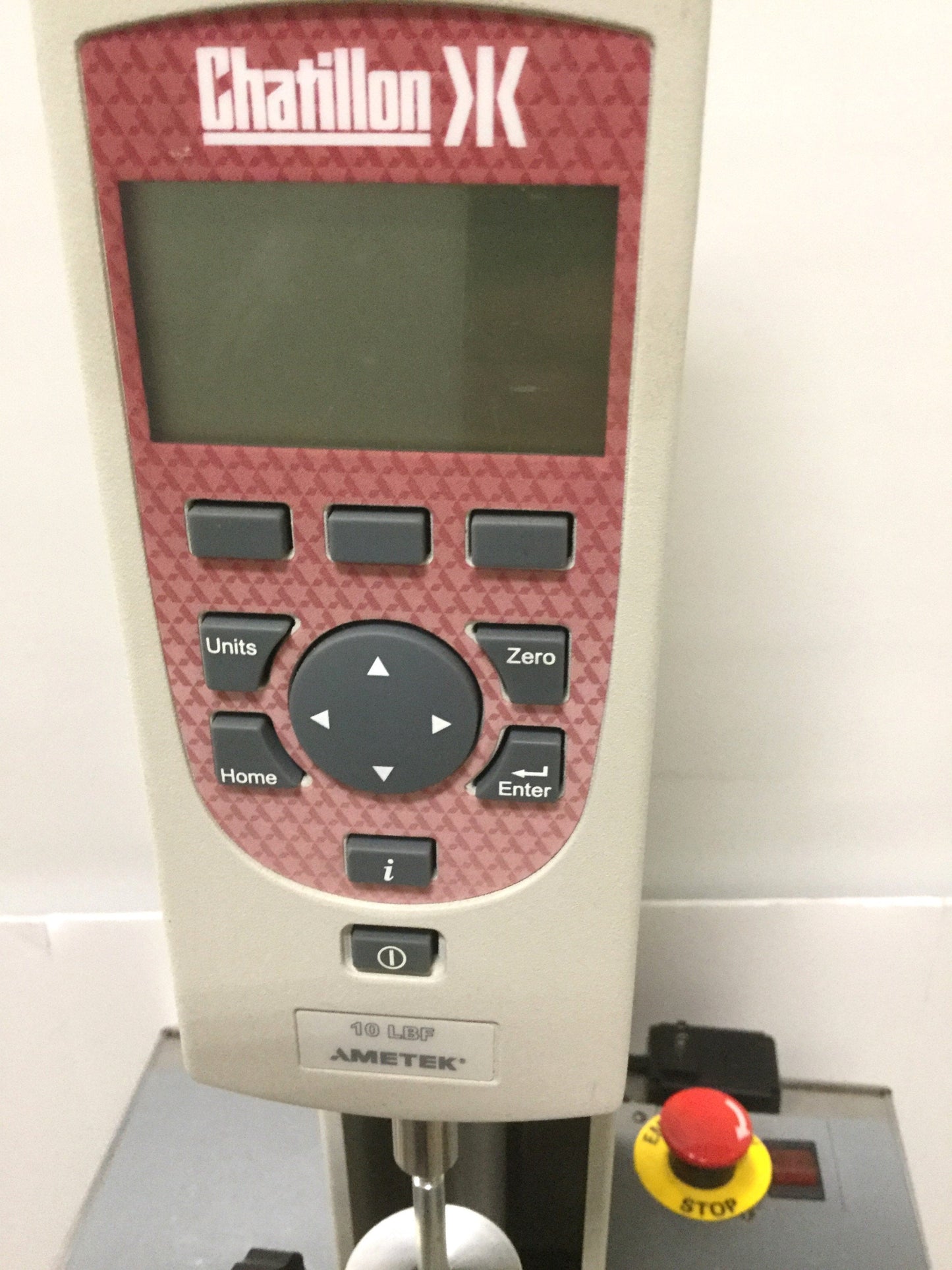 Used Chatillon TCM201-HS Motorized Force Tester 100lbf Capacity, 115VAC w/10lbf Gauge