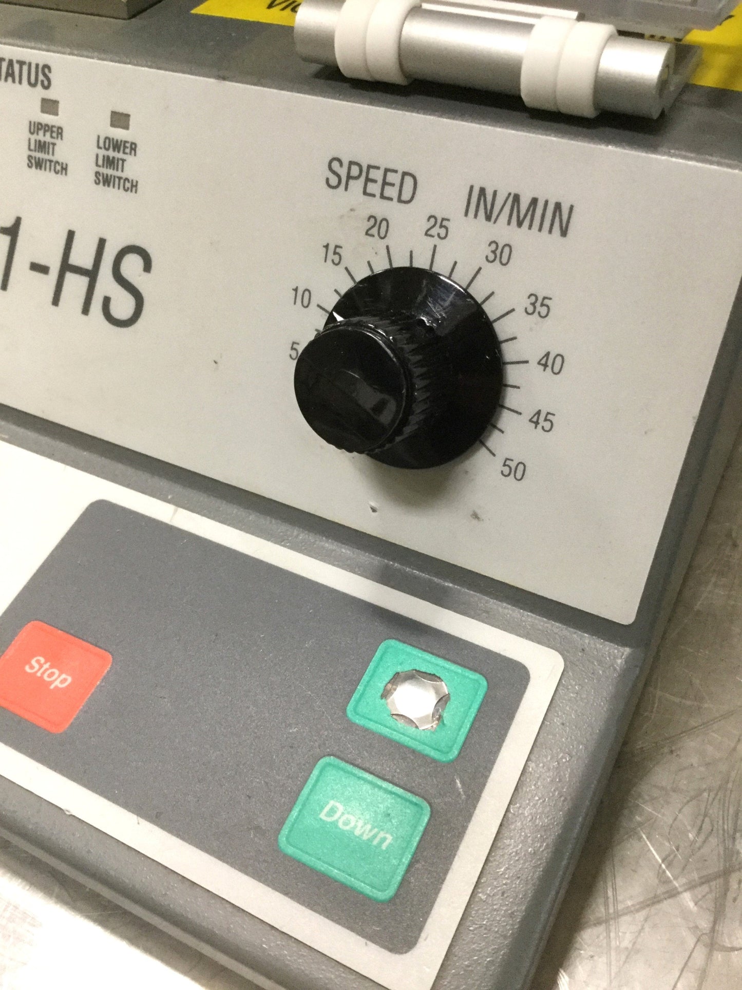 Used Chatillon TCM201-HS Motorized Force Tester 100lbf Capacity, 115VAC w/10lbf Gauge