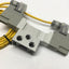 Used SMC SY3440-5DZ-01T Double Solenoid Valve 5-Port 3-Position, 24VDC w/Base 1/8 NPT