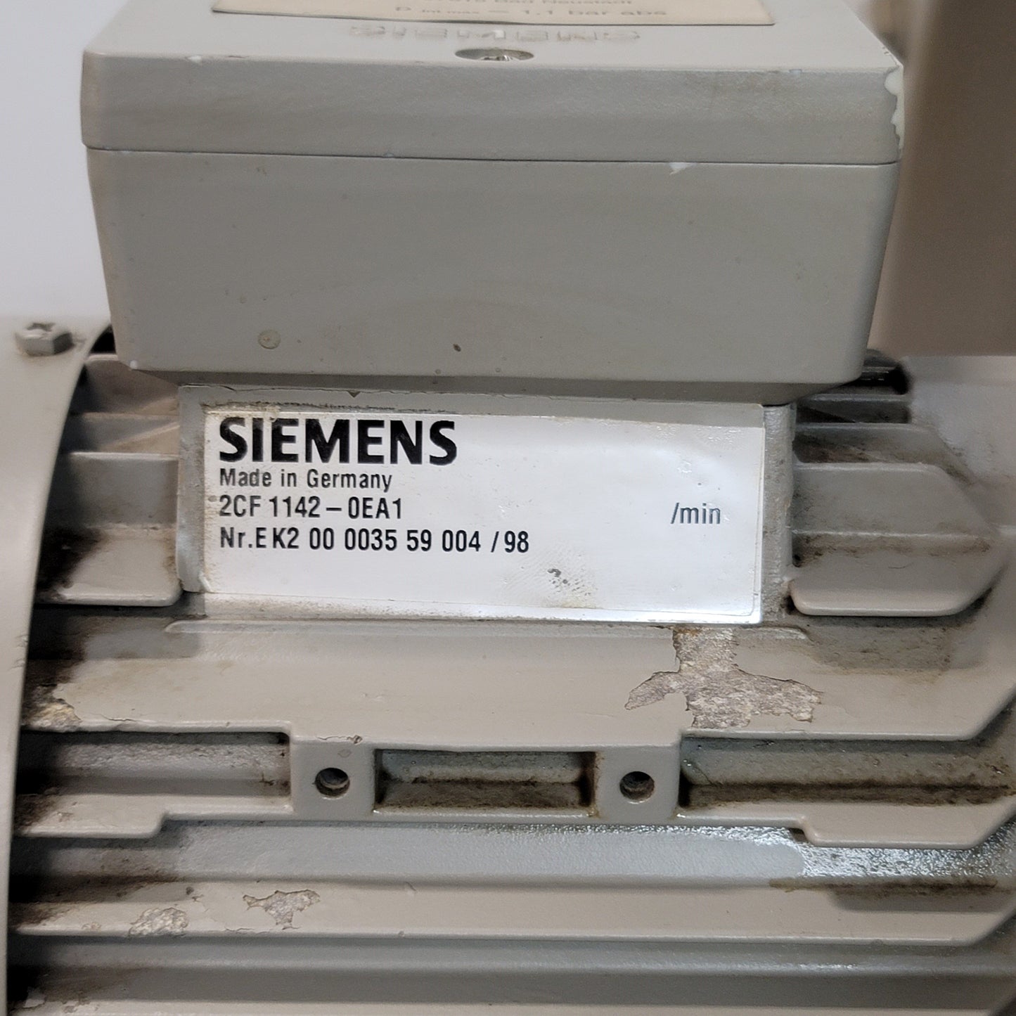 New Siemens 2CF1142-0EA1 Radial Blower Size 140 W/1.2kW 3-Phase Motor 230/400V 50Hz