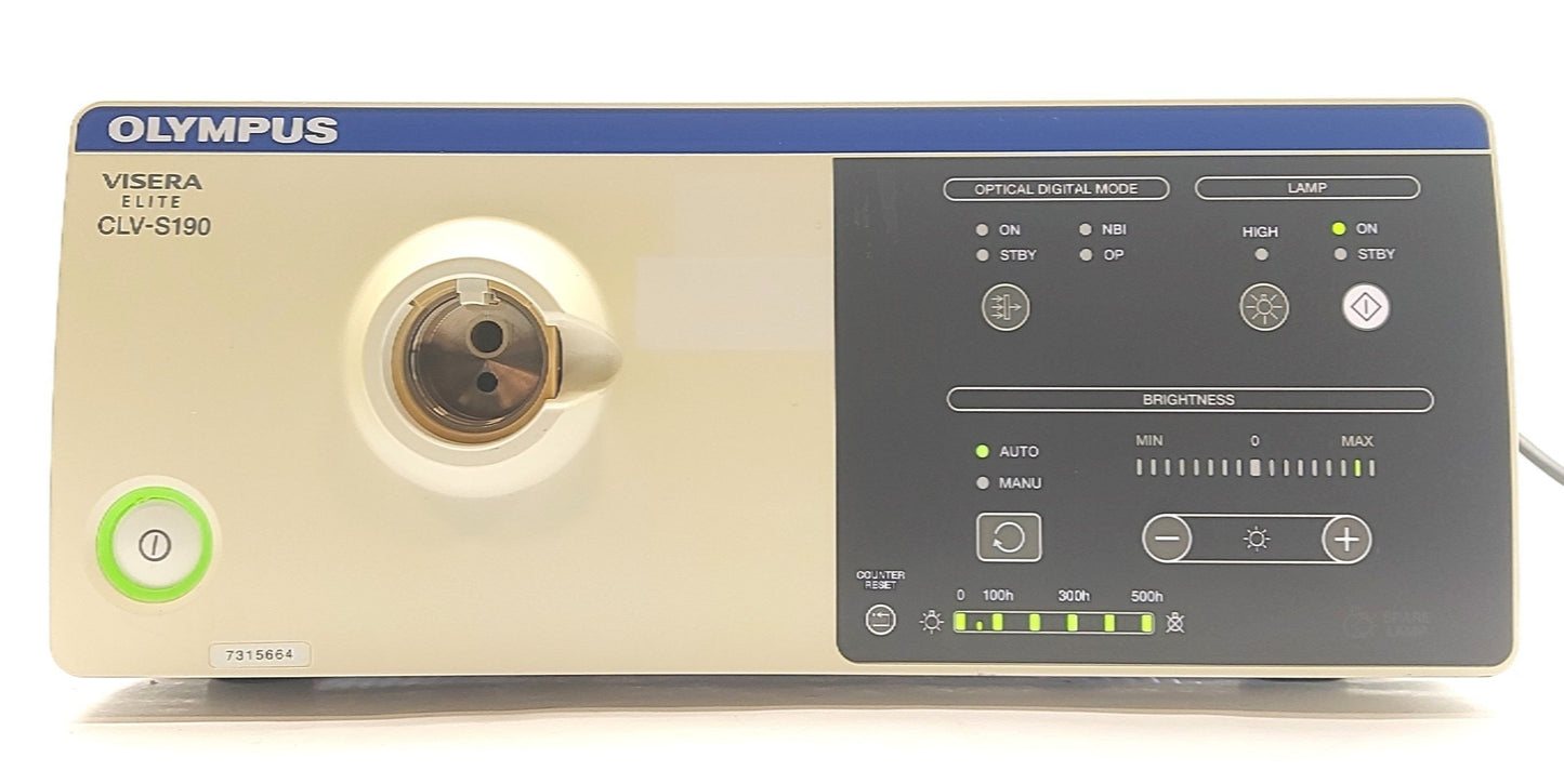 Used Olympus CLV-S190 Visera Elite Laparoscopy Xenon Light Source, 100-240VAC