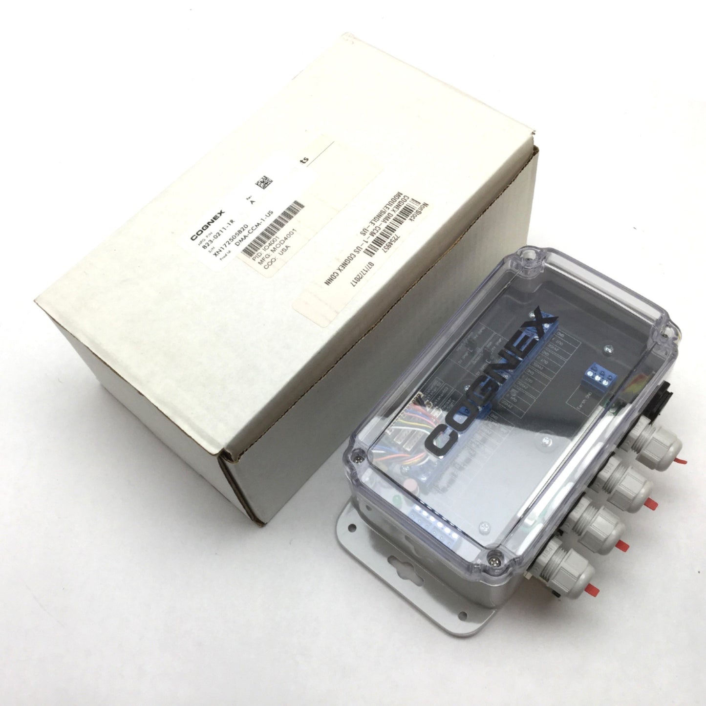 New Cognex DMA-CCM-1 I/O Module, In: 0 - 264VAC, Out: 24VDC 1.72A, DataMan 300, 503