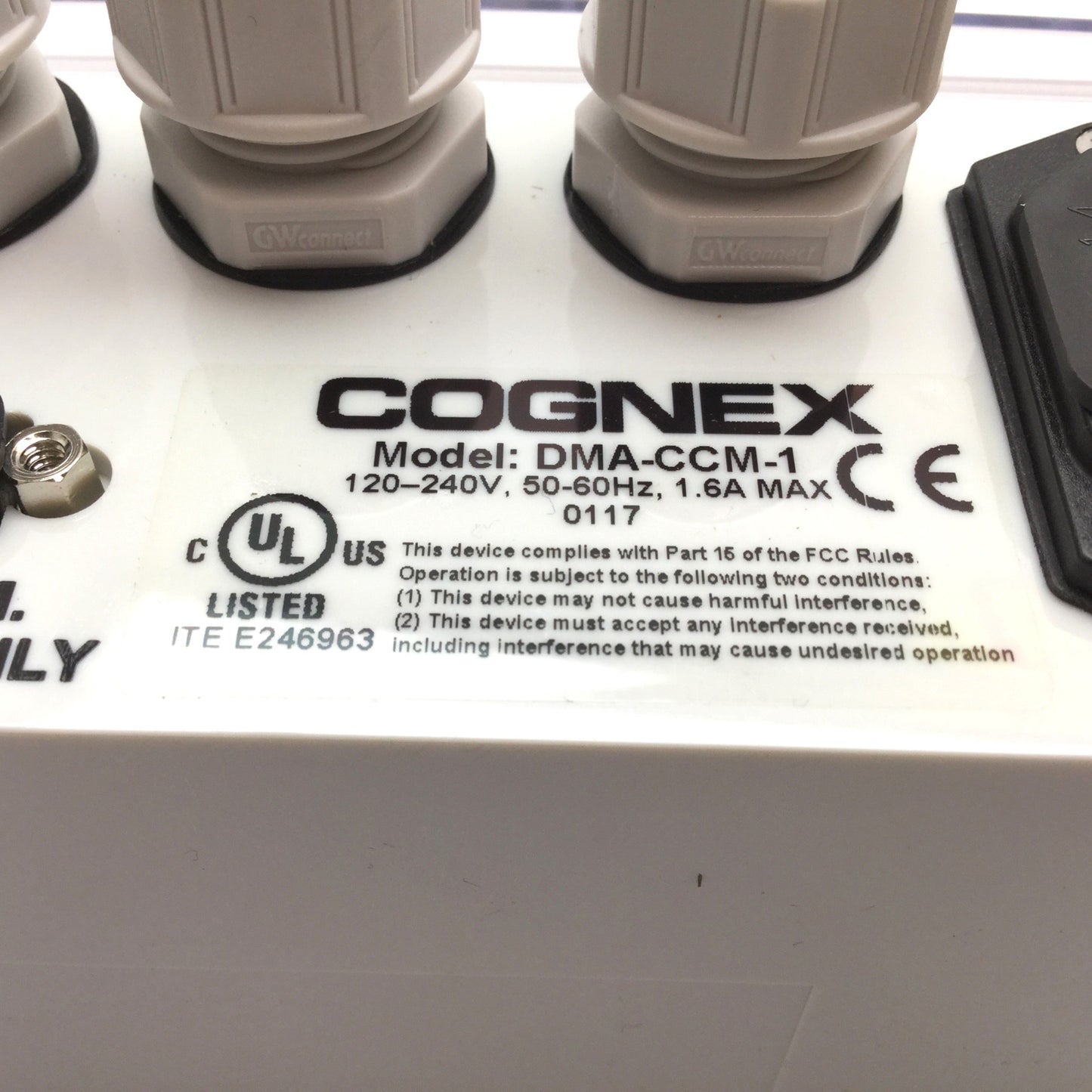 New Cognex DMA-CCM-1 I/O Module, In: 0 - 264VAC, Out: 24VDC 1.72A, DataMan 300, 503