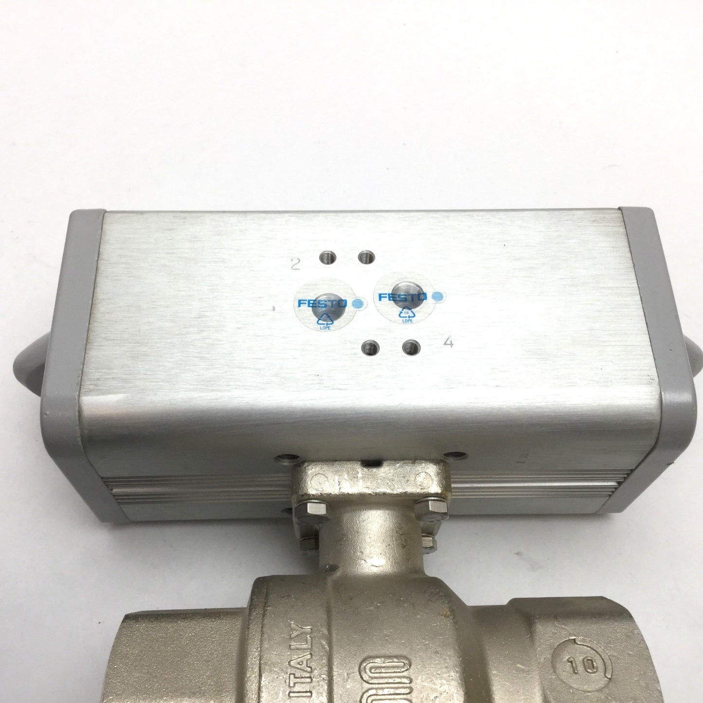 New – Open box Festo VZPR-BPD-22-R2 Ball Valve Actuator, Thread: Rp2, Actuator Ports: G1/8