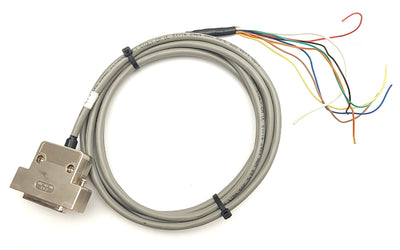 Used Epson Robot Emergency Cable DB25 Female to Flying Leads 7' for RC620 Controller