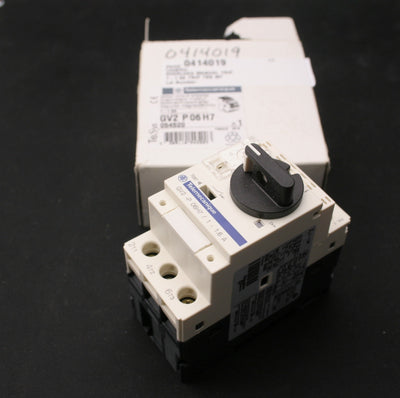 New – Open box Telemecanique GV2-P06H7/1-1.6A Manual Starter and Protector 3-Pole, 1-0.6A