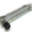Used Dwyer RMB-52-SSV Air Flow Meter, Scale: 5" Range: 4-50 SCFH, Ports: 1/4" NPT