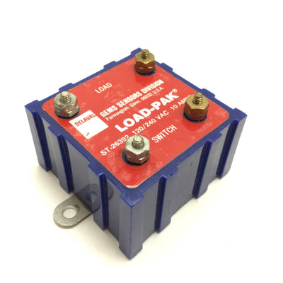 New – Open box Gems Sensors 26392 Load-Pak Solid State Relay, SPST N/O, 120/240VAC 10A