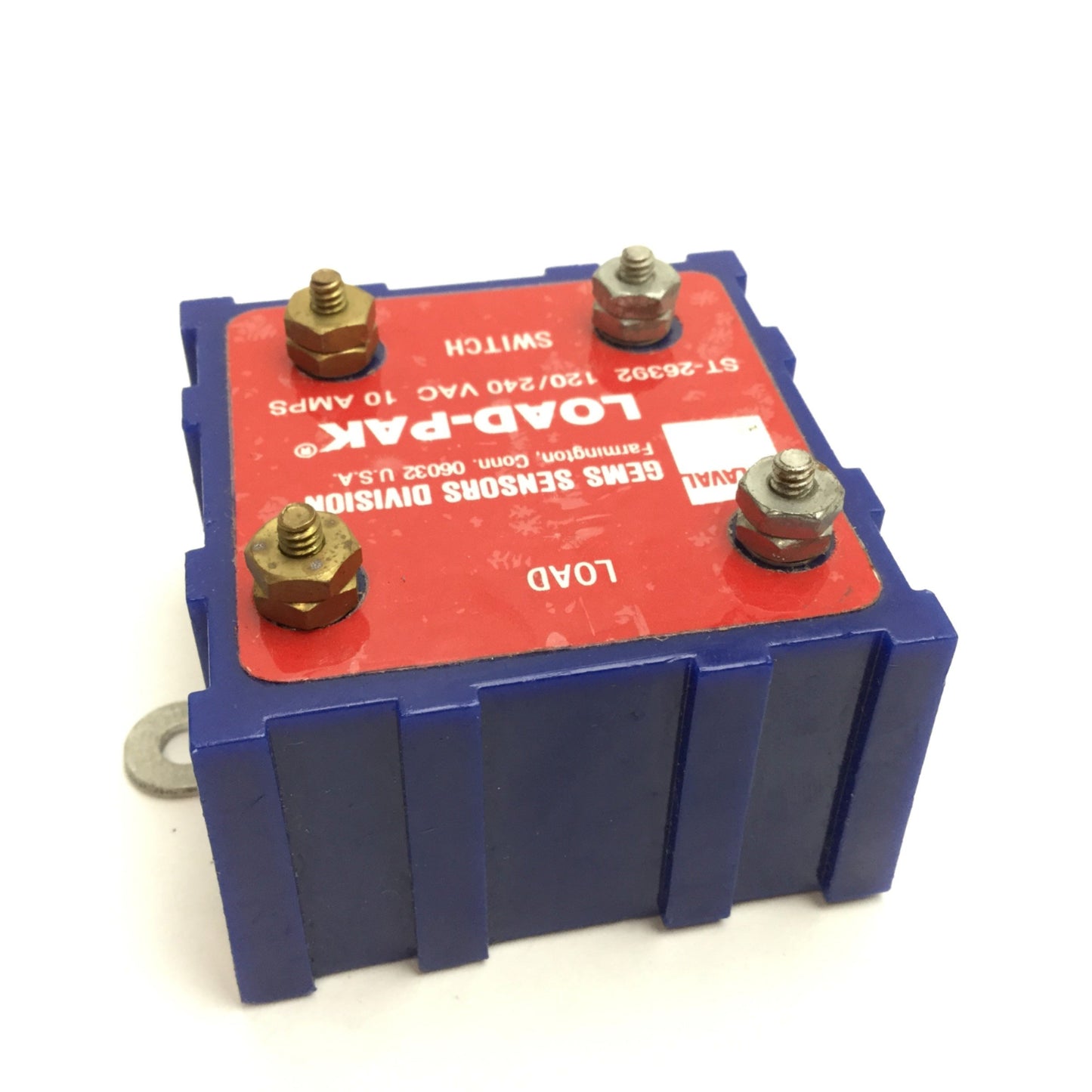 New – Open box Gems Sensors 26392 Load-Pak Solid State Relay, SPST N/O, 120/240VAC 10A