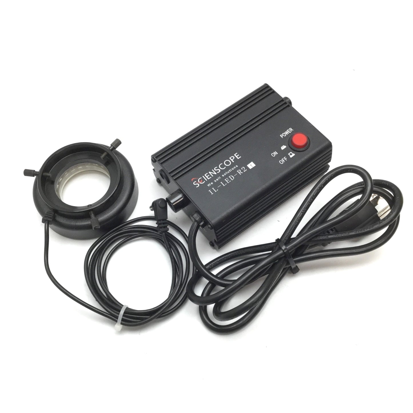 Used Scienscope IL-LED-R2 LED Adjustable Ring Light, ID: 46.5mm, With Power Supply