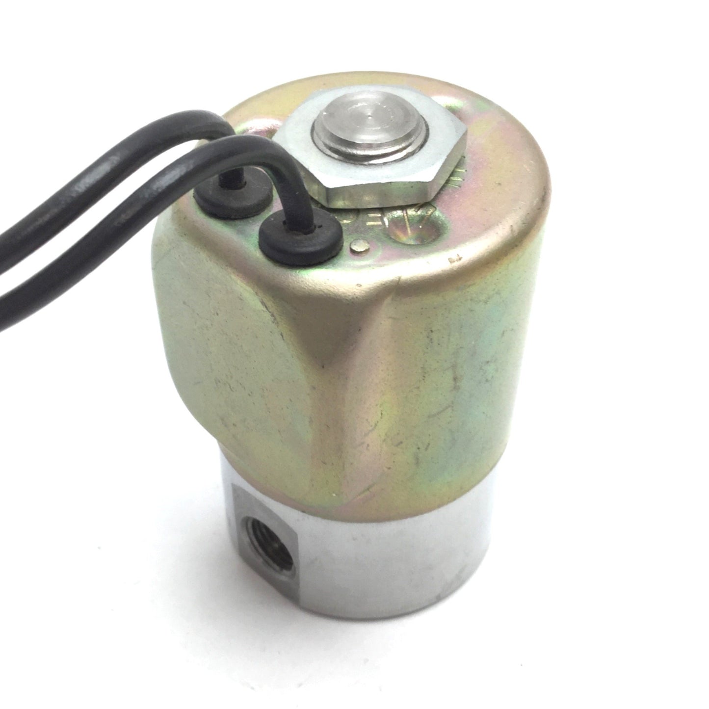 Used Peter Paul 22K7DGV Solenoid Valve, 2-Way N/C, 24VDC 9.5W, 125psi, 1/8" NPT