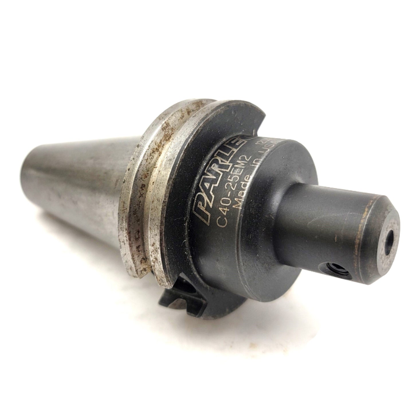 Used Parlec C40-25EM2 END Mill Holder Taper: CAT 40 Bore: 1/4" Projection: 2-1/2"
