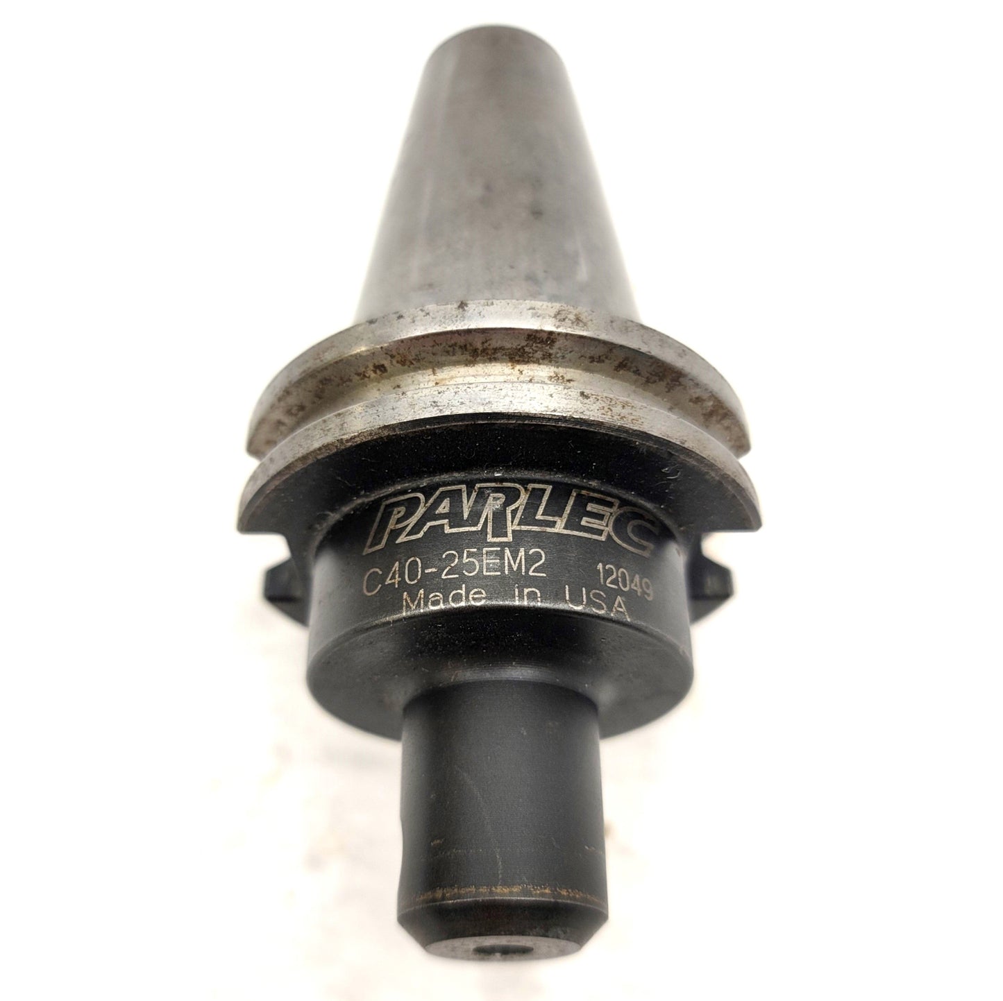 Used Parlec C40-25EM2 END Mill Holder Taper: CAT 40 Bore: 1/4" Projection: 2-1/2"