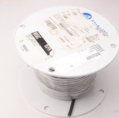 New – Open box AlphaWire 9058c BK005 Coaxial Cable Spool 20 AWG, Black, 100', Shielded