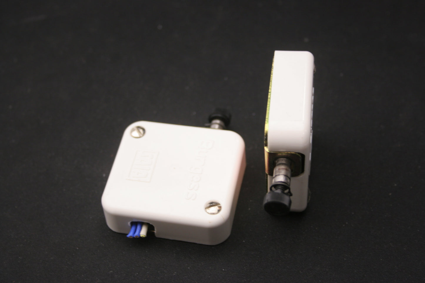 Used Lot of 2 Burgess DS3 Covered Style Momentary Switch, 10 A 250 VAC, 1/3HP 125 VAC