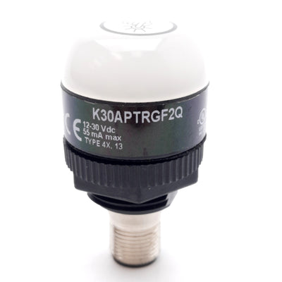 Used Banner K30APTRGF2Q EZ-LIGHT Illuminated Touch Button Sensor Switch PNP-NO, 24VDC