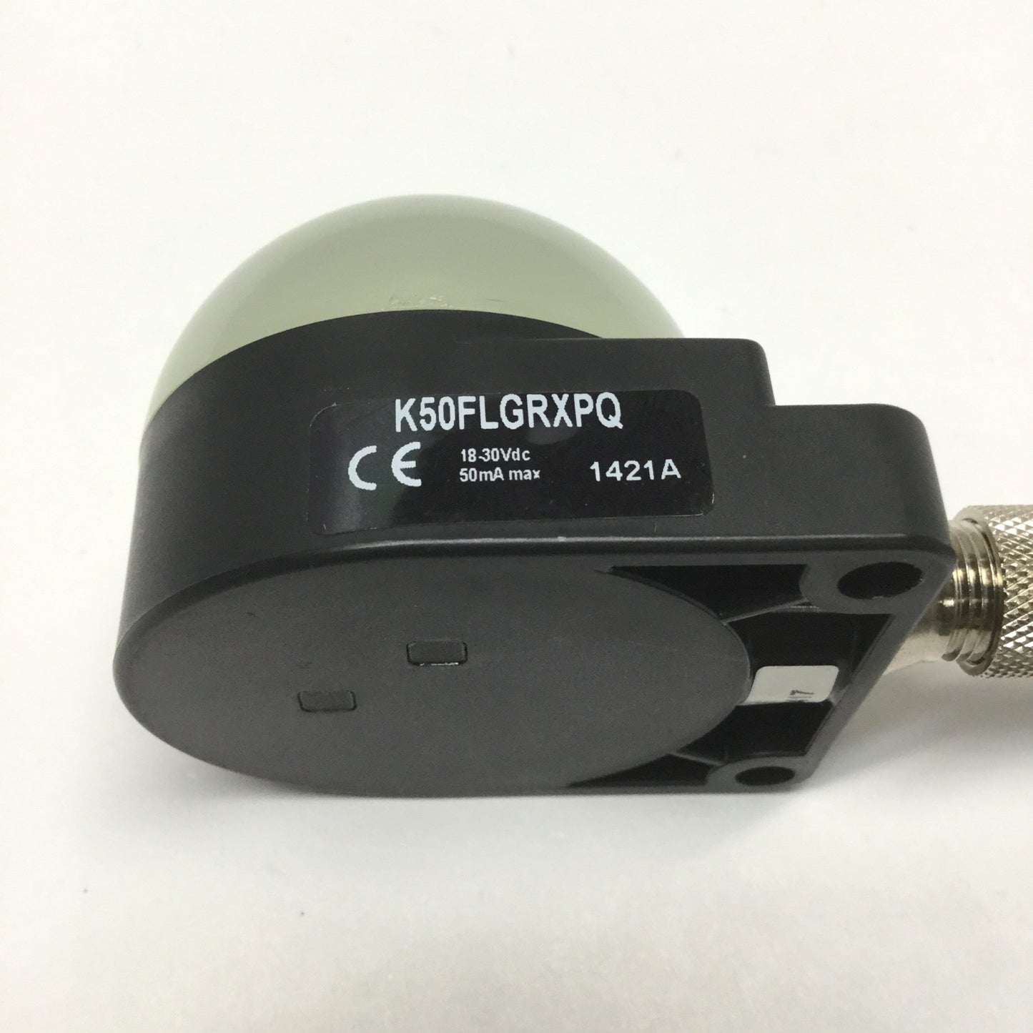 Used Banner K50FLGRXPQ EZ-LIGHT Illuminated Domed LED Indicator, 2-Color Red/Green