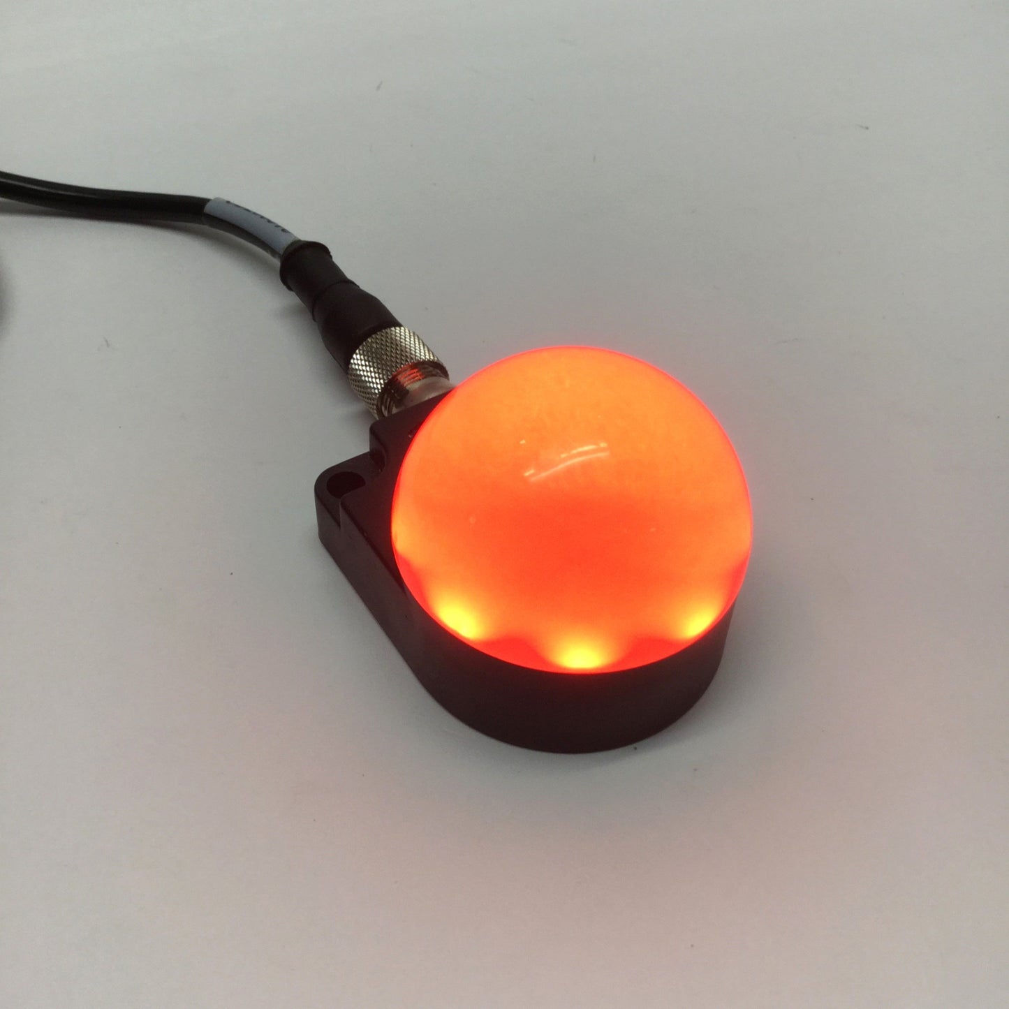Used Banner K50FLGRXPQ EZ-LIGHT Illuminated Domed LED Indicator, 2-Color Red/Green