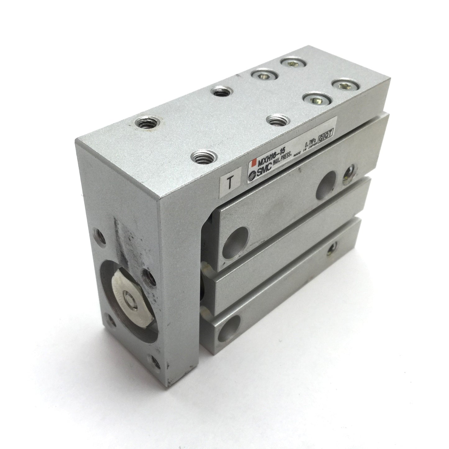 Used SMC MXH16-15 Pneumatic Compact Slide Table Cylinder 16mm Bore, 15mm Stroke