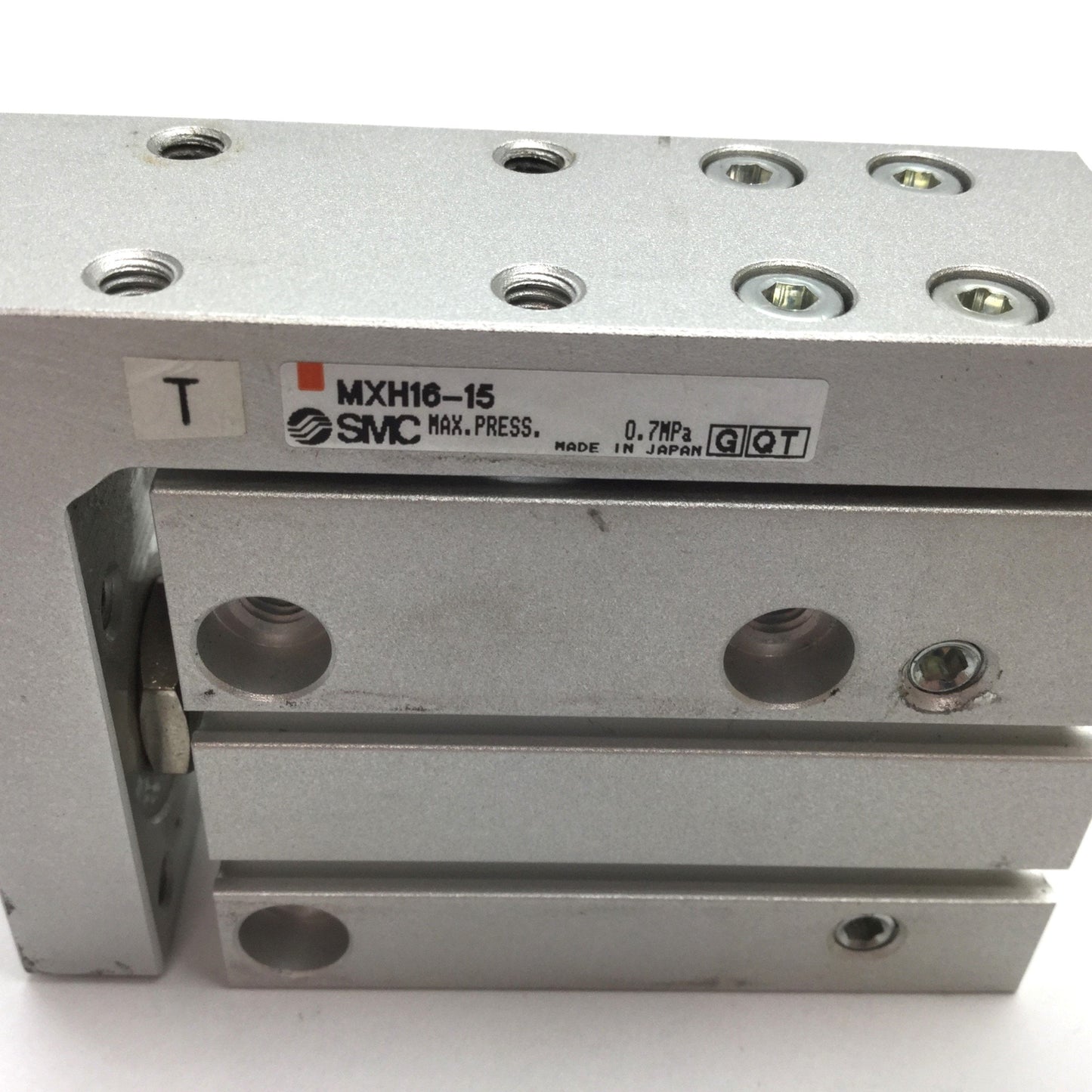 Used SMC MXH16-15 Pneumatic Compact Slide Table Cylinder 16mm Bore, 15mm Stroke