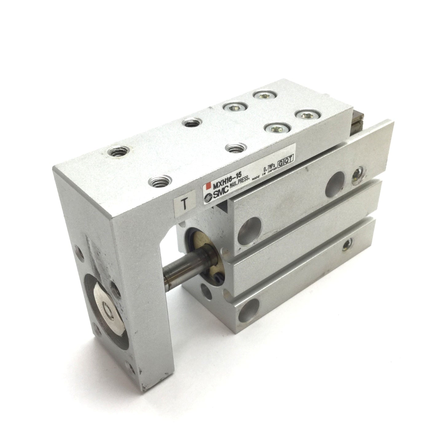 Used SMC MXH16-15 Pneumatic Compact Slide Table Cylinder 16mm Bore, 15mm Stroke