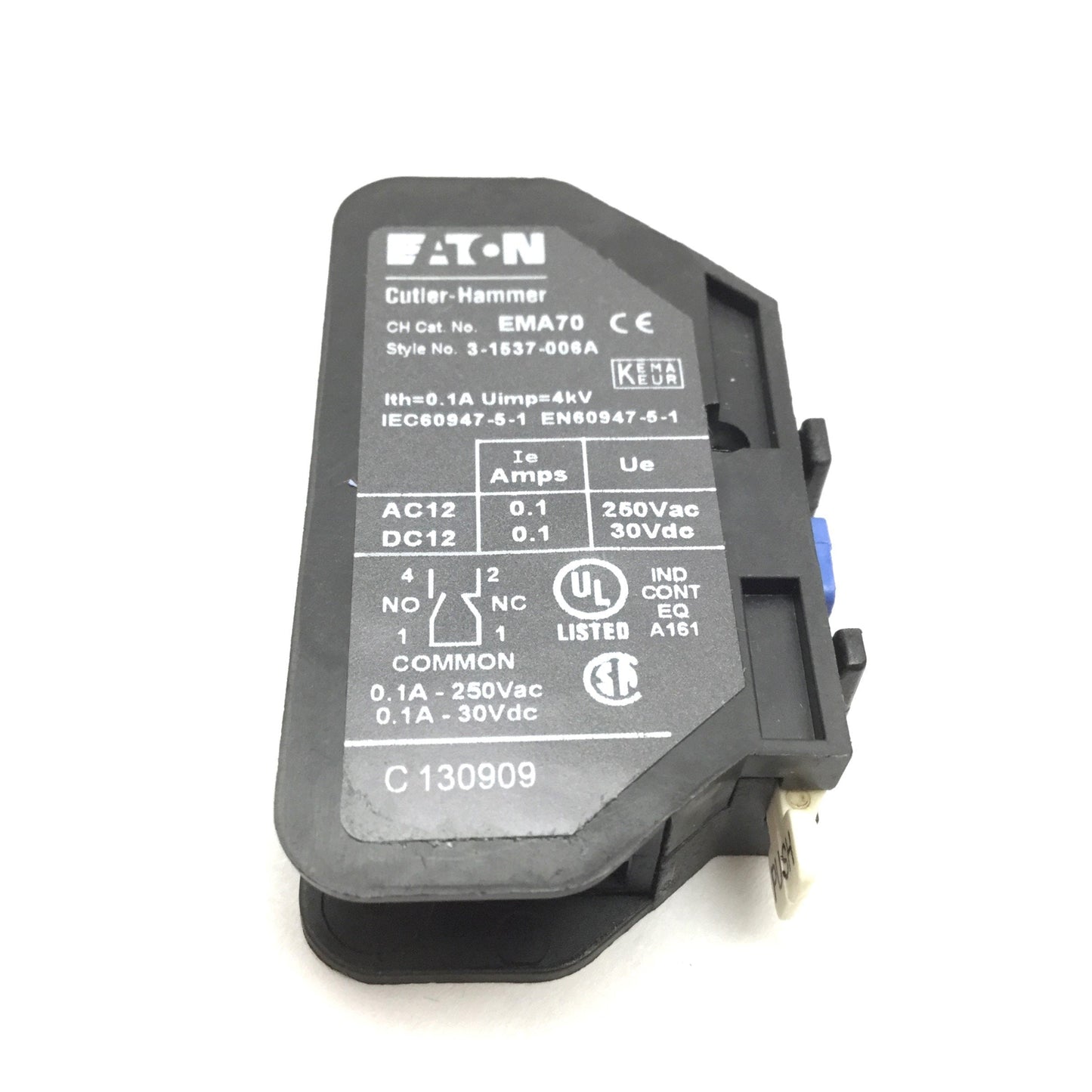 New Eaton Cutler-Hammer EMA70 Starter Contactor Logic Level Auxiliary Block 1NO-1NC