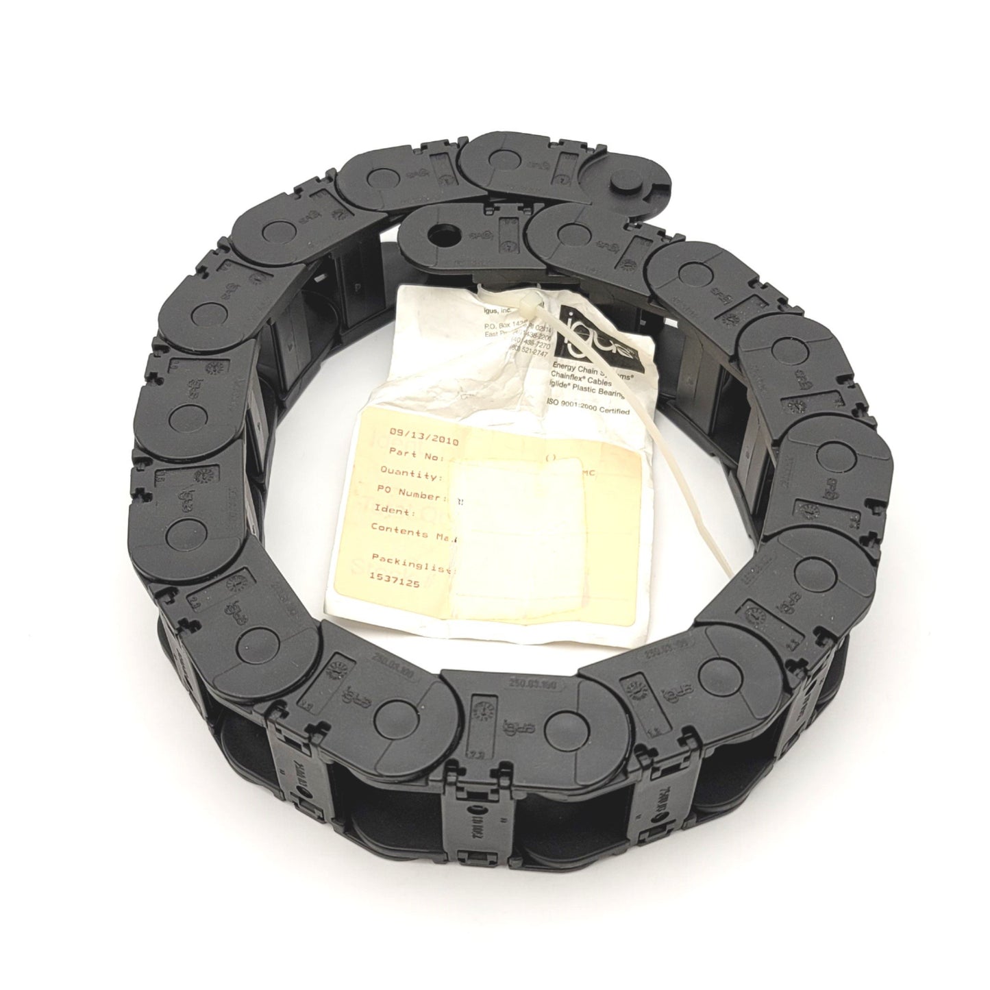 New IGUS 250.03.100 Energy-Chain Cable Hose Carrier Wireway 2"x 1-3/8"x 30" 16 Links
