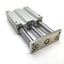 Used SMC MGQM40-100 Guided Cylinder, Bore: 40mm, Stroke: 100mm, Rc1/8, 1.0MPa