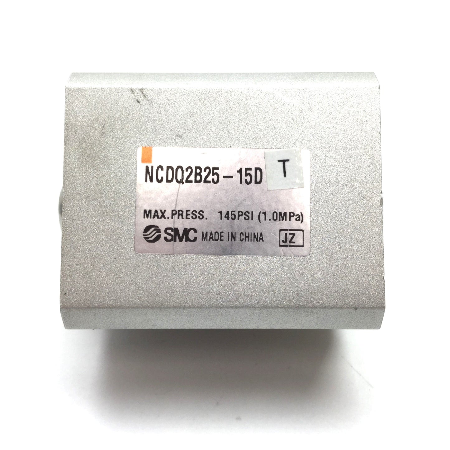 Used SMC NCDQ2B25-15D Compact Cylinder, Bore: 25mm, Stroke: 15mm, M5x0.8, 1.0MPa