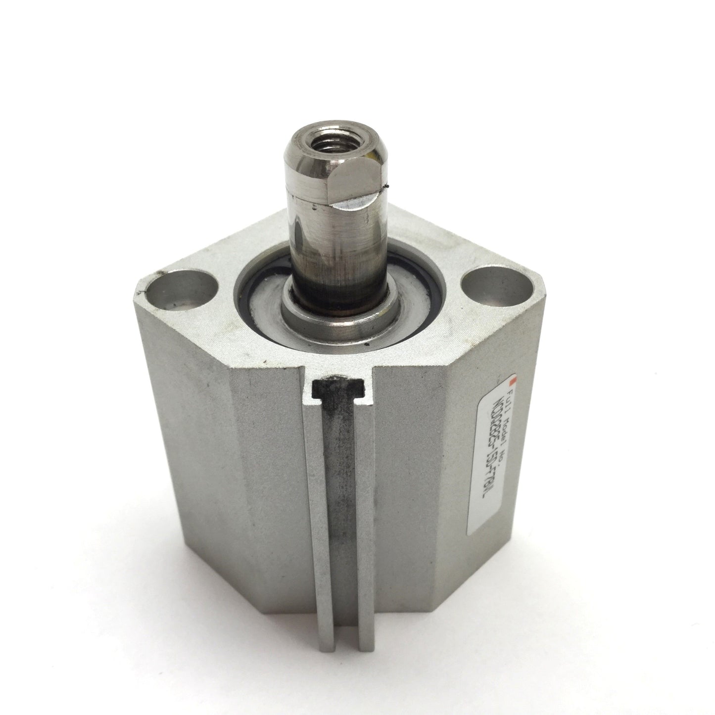 Used SMC NCDQ2B25-15D Compact Cylinder, Bore: 25mm, Stroke: 15mm, M5x0.8, 1.0MPa