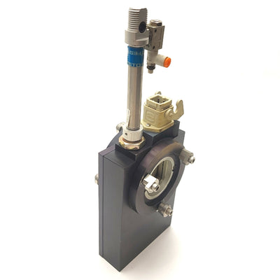 Used Resonetics Pneumatic LASER Shutter, SPST NC, 2 1/2" Tube, 150PSI Max Air Supply