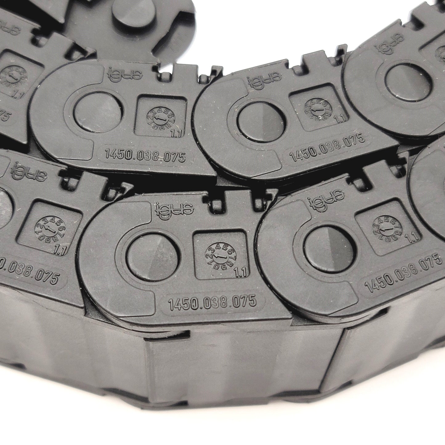 New IGUS 1450.038.075 E-Chain Cable Hose Carrier Wireway 2"x 1-1/8"x 50" 37 Links