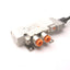 Used SMC SY5120-5LOZ-N7T Solenoid Valve, 2-Position 5-Way, 0.15-0.7MPa, *Small Crack*